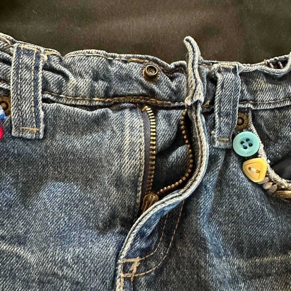 Western, Hand Crafted Denim Skort, Embellished, For Rodeo Sz 3T Great Condition